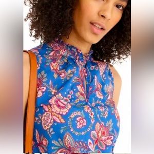 J. Crew Liberty Floral Sleeveless Shirt Sz 12. Excellent condition final sale